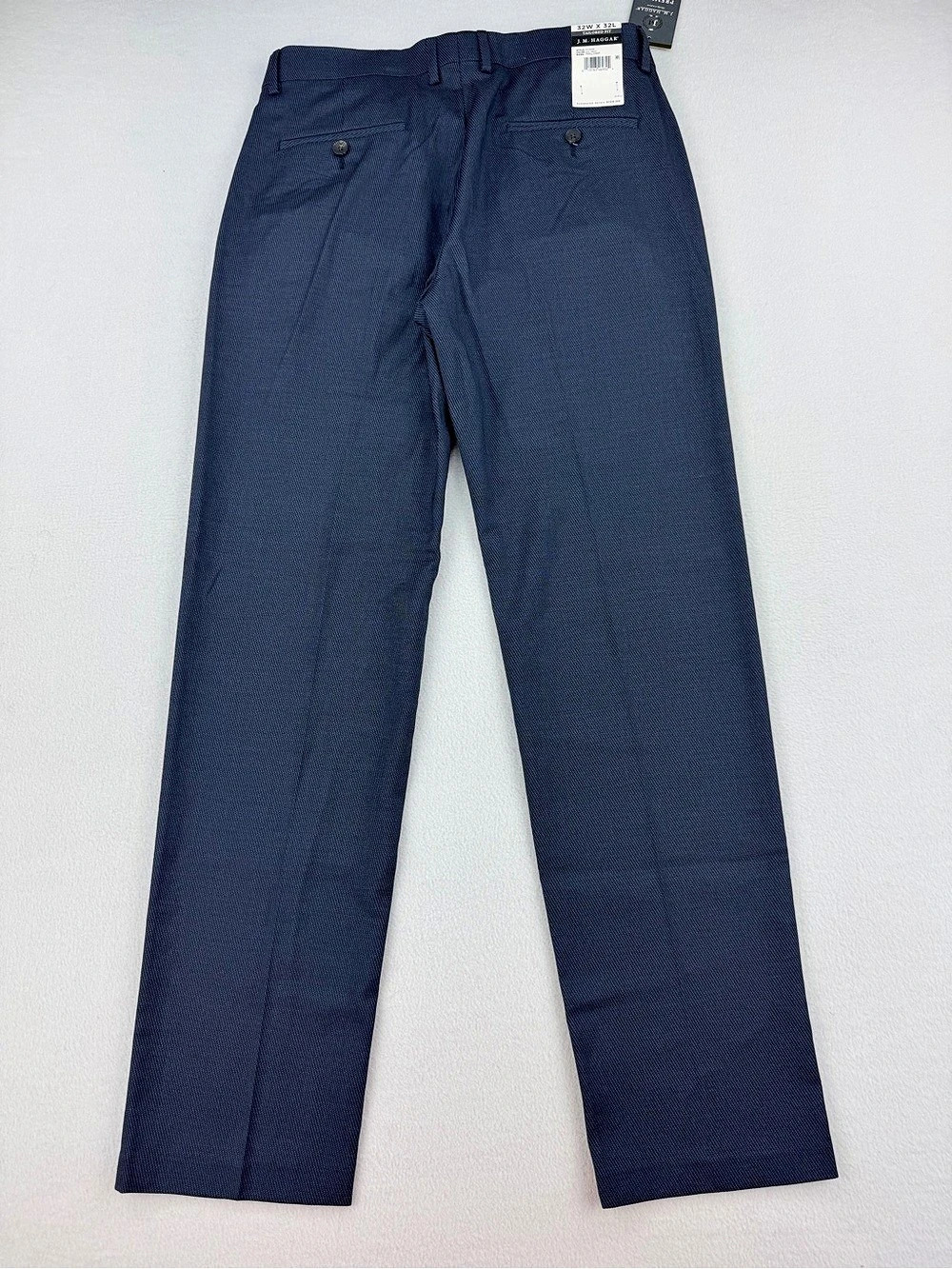 J.M. Haggar Premium Stretch Straight Fit Men's Dress Pants Blue 32W x 32L NWT